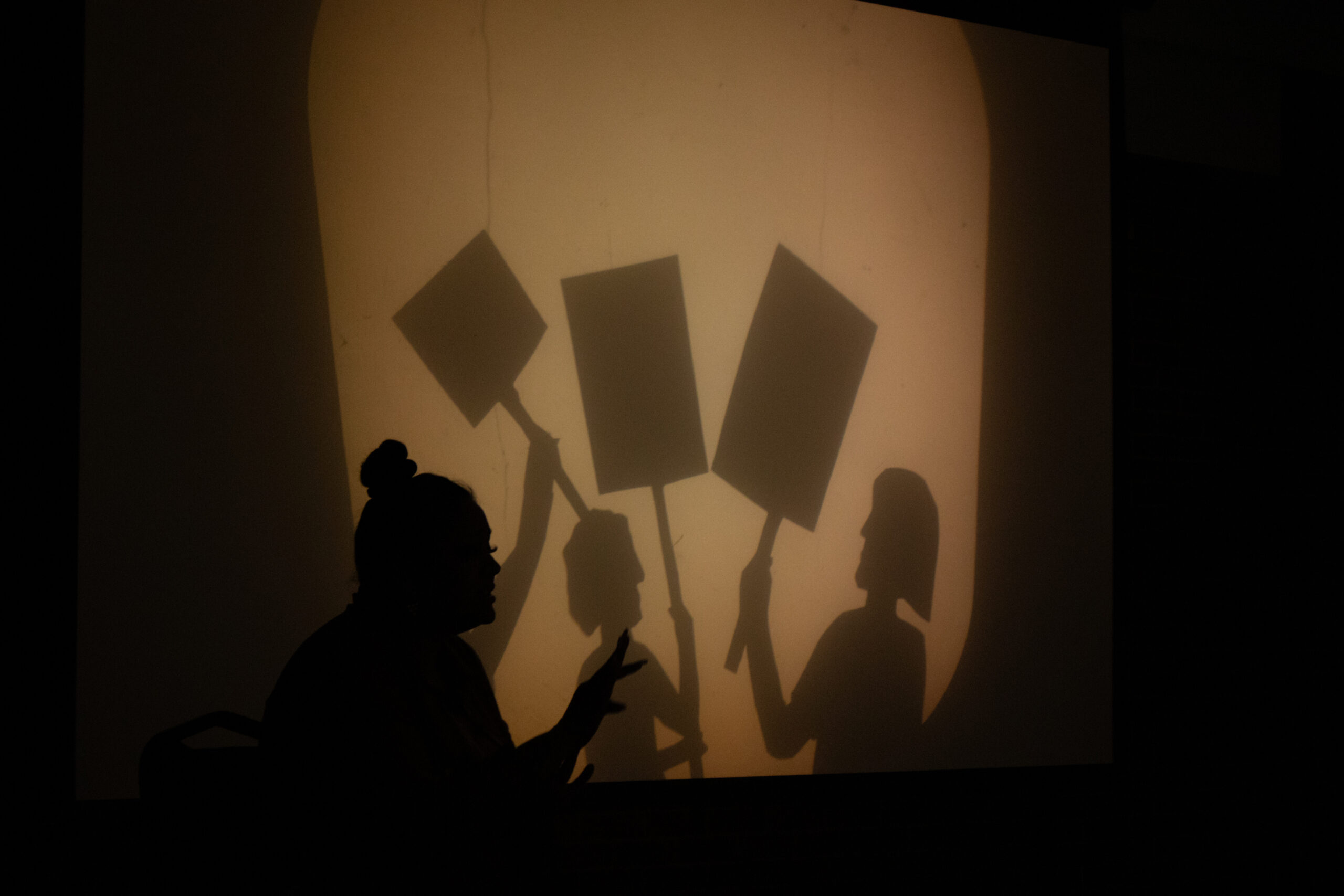 Shadow puppet (by Kristine White) & ASL Mayworks 2024