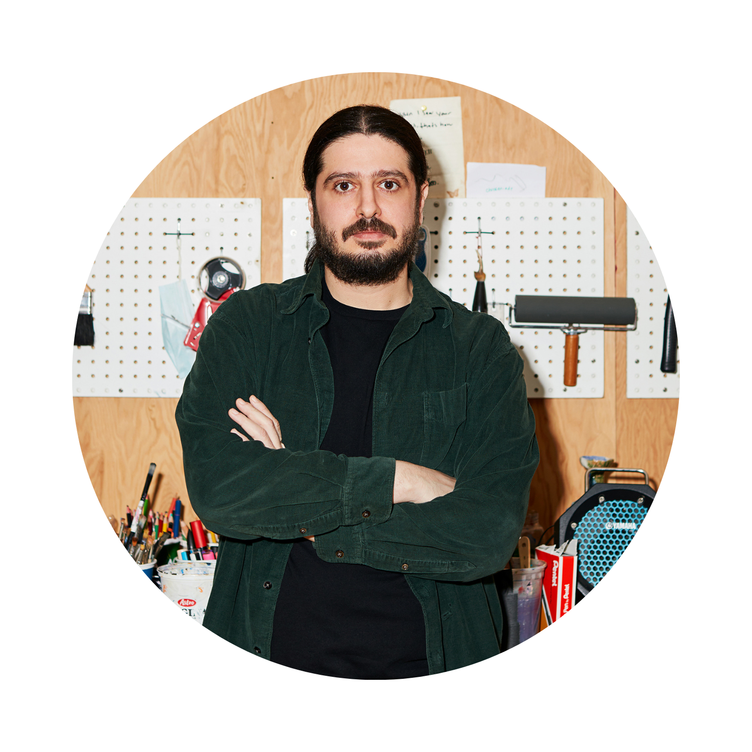 Portrait of Ibrahim, the 2026 Mayworks festival poster artist